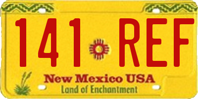 NM license plate 141REF