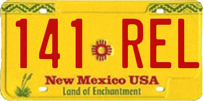 NM license plate 141REL