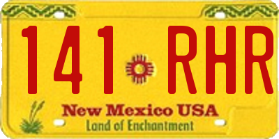 NM license plate 141RHR