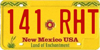 NM license plate 141RHT