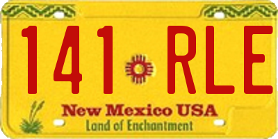NM license plate 141RLE