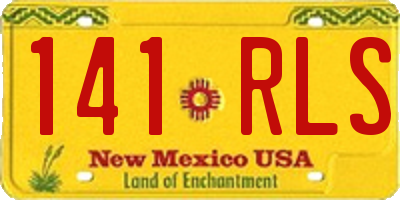 NM license plate 141RLS