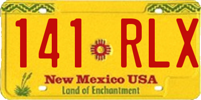 NM license plate 141RLX