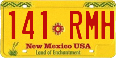 NM license plate 141RMH
