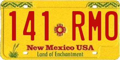 NM license plate 141RMO
