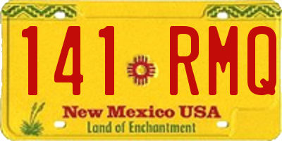 NM license plate 141RMQ