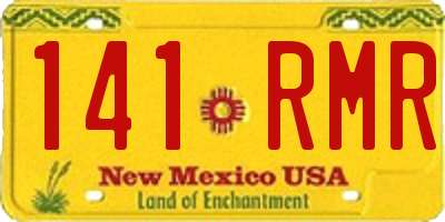 NM license plate 141RMR