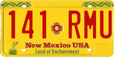 NM license plate 141RMU