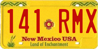 NM license plate 141RMX