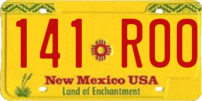 NM license plate 141ROO