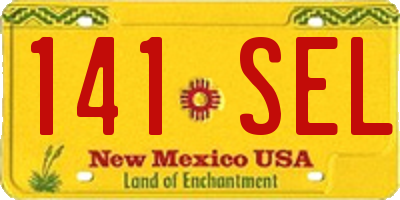 NM license plate 141SEL