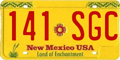 NM license plate 141SGC