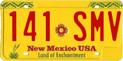NM license plate 141SMV