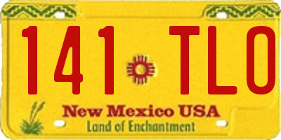 NM license plate 141TLO