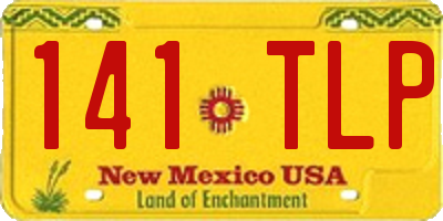NM license plate 141TLP