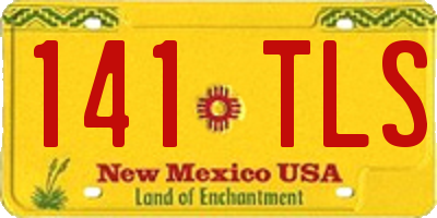 NM license plate 141TLS