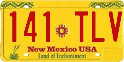 NM license plate 141TLV