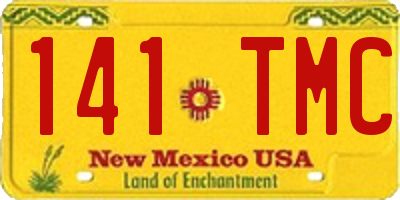 NM license plate 141TMC