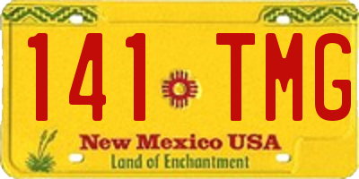 NM license plate 141TMG