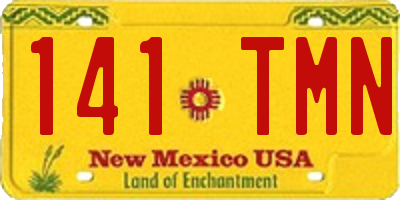 NM license plate 141TMN