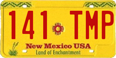 NM license plate 141TMP