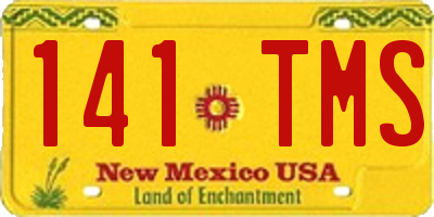 NM license plate 141TMS