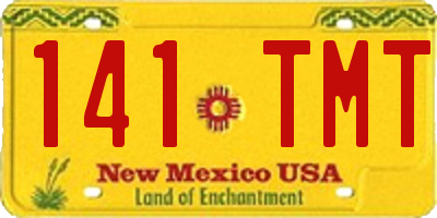 NM license plate 141TMT