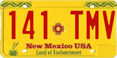 NM license plate 141TMV