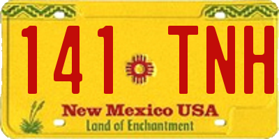 NM license plate 141TNH