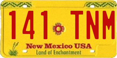 NM license plate 141TNM