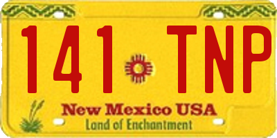 NM license plate 141TNP