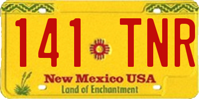 NM license plate 141TNR