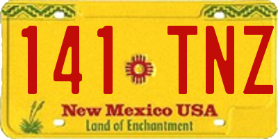 NM license plate 141TNZ