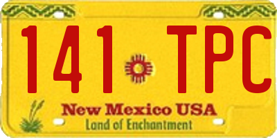 NM license plate 141TPC