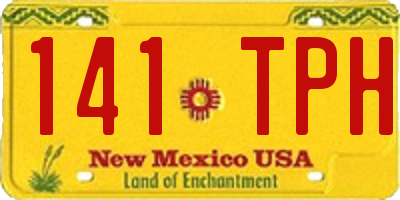 NM license plate 141TPH