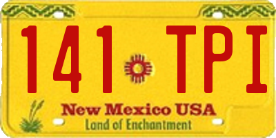 NM license plate 141TPI