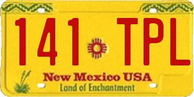 NM license plate 141TPL