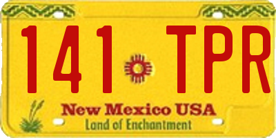 NM license plate 141TPR