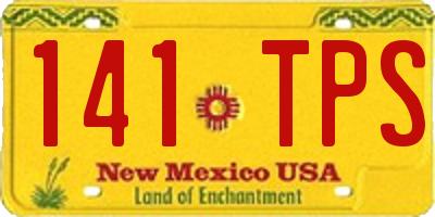 NM license plate 141TPS
