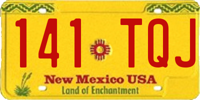 NM license plate 141TQJ