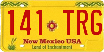 NM license plate 141TRG