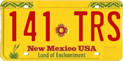 NM license plate 141TRS