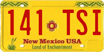 NM license plate 141TSI