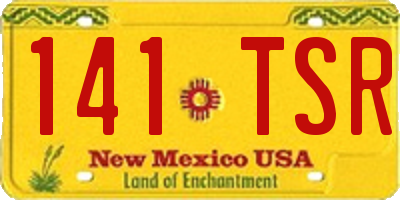 NM license plate 141TSR