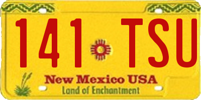 NM license plate 141TSU