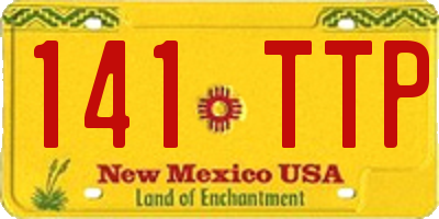 NM license plate 141TTP