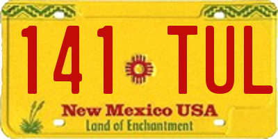 NM license plate 141TUL