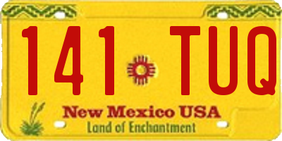 NM license plate 141TUQ