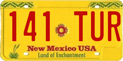 NM license plate 141TUR