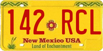 NM license plate 142RCL